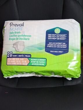 Nu-Fit Daily Briefs - Extra Large, Green (20 Count)